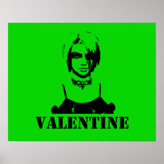 Valentine (Stenciled) Poster