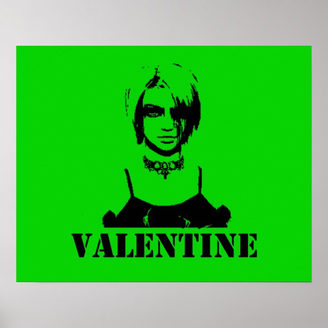 Valentine (Stenciled) Poster (Front)