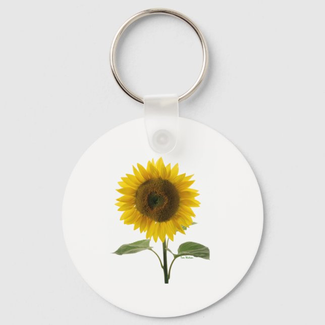 Valentine Sunflower Key Ring (Front)