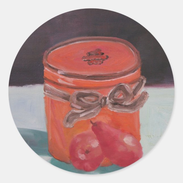 Valentine Surprise! Classic Round Sticker (Front)