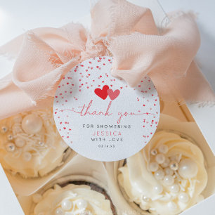 Valentine Sweetheart Baby Shower Favour Gift Tags