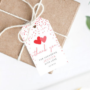 Valentine Sweetheart Baby Shower Favour Gift Tags