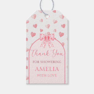 Valentine Sweetheart Baby Shower Gift Tag