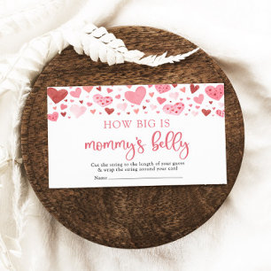 Valentine Sweetheart How Big is Mummy's Belly Enclosure Card