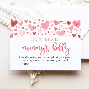Valentine Sweetheart How Big is Mummy's Belly Enclosure Card