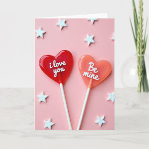 Valentine Sweetheart Lollipop Card
