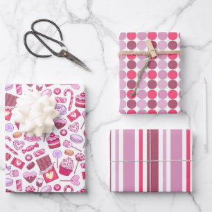 Valentine Sweets Love  Wrapping Paper Sheet