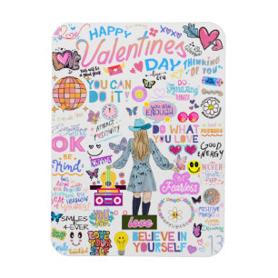 VALENTINE SWIFT-INSPIRED AFFIRMATIONS POSTCARD MAGNET