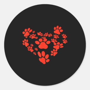 Valentine T Shirt Funny Dog Lovers Tee Pet Owner S Classic Round Sticker