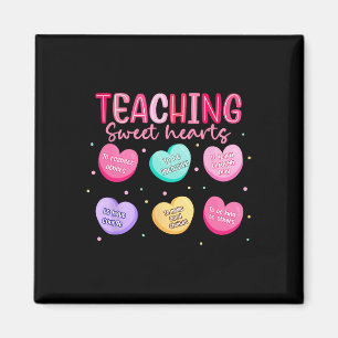 Valentine Teaching Sweet Hearts Teacher Men Women Magnet
