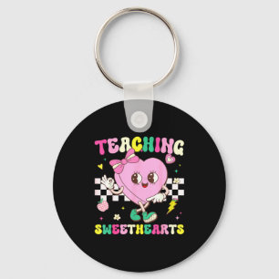 Valentine Teaching Sweethearts Six Seven Heart 6 7 Key Ring