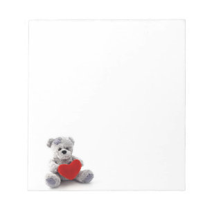 Valentine Teddy Bear Notepad