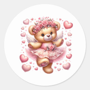 Valentine Teddy Stickers