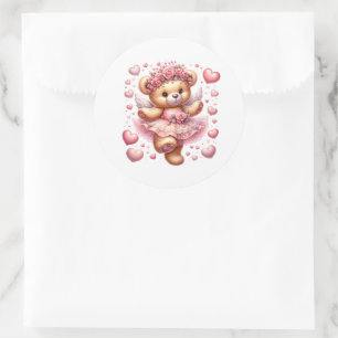 Valentine Teddy Stickers