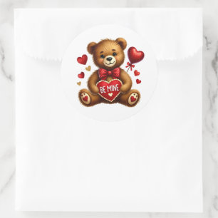 Valentine Teddy Stickers