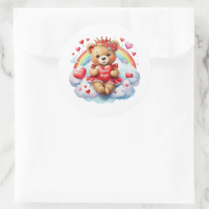 Valentine Teddy Stickers