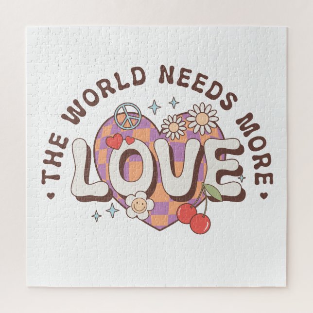 Valentine The World Needs More Love Jigsaw Puzzle (Vertical)