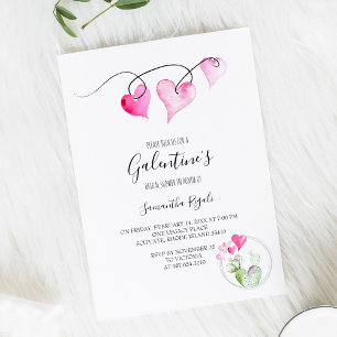 Valentine Themed Bridal Shower Invitation