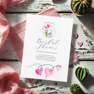 Valentine Themed Bridal Shower Invitation