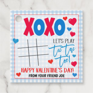 Valentine Tic Tac Toe Gift Tag