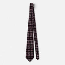 Valentine Tie Black and Pink