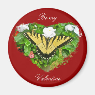 Valentine Tiger Swallowtail Butterfly Items Magnet