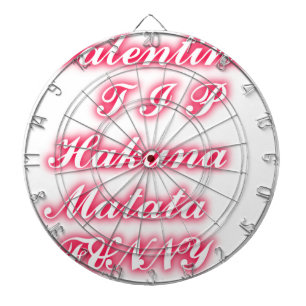 Valentine Tip: Hakuna Matata Funny Text Art Print Dartboard
