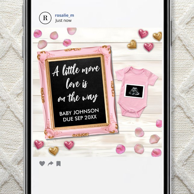 Valentine Ultrasound Photo Social Media Announcement (Creator Uploaded)
