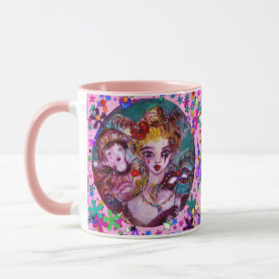 VALENTINE VENETIAN MASQUERADE MASKS AND  CONFETTI MUG