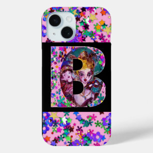 VALENTINE VENETIAN MASQUERADE MONOGRAM B LETTER iPhone 15 CASE