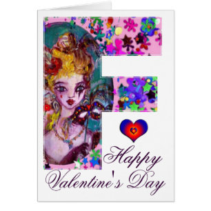 VALENTINE VENETIAN MASQUERADE MONOGRAM F LETTER