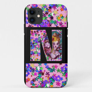 VALENTINE VENETIAN MASQUERADE MONOGRAM M LETTER iPhone 11 CASE