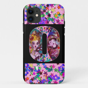 VALENTINE VENETIAN MASQUERADE MONOGRAM O LETTER iPhone 11 CASE