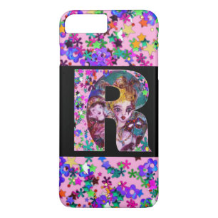 VALENTINE VENETIAN MASQUERADE MONOGRAM R LETTER iPhone 8 PLUS/7 PLUS CASE