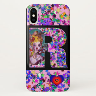 VALENTINE VENETIAN MASQUERADE MONOGRAM R LETTER iPhone X CASE