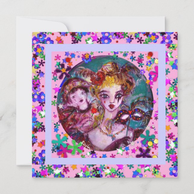 VALENTINE VENETIAN MASQUERADE PARTY INVITATION (Front)