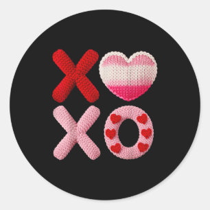 Valentine Vibe Design  Classic Round Sticker