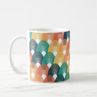 Valentine Vibes Art Nouveau Pattern  Coffee Mug