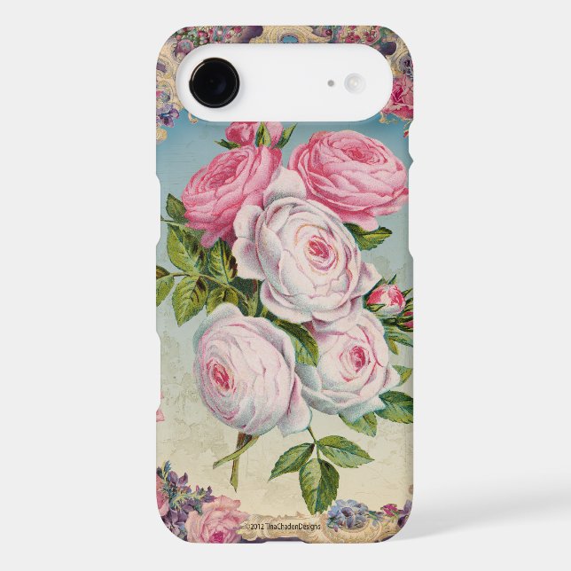 Valentine Victorian Roses Case-Mate iPhone Case (Back)