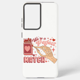 Valentine We Are A Perfect Match Heart Samsung Galaxy Case