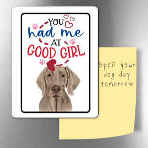 Valentine Wishes from your Weimaraner fridge Magnet