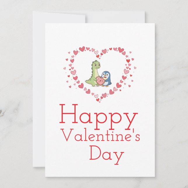 Valentine with friend  card (Front)