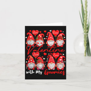 Valentine With My Gnomies Couple Gnomes Costume Ki Card