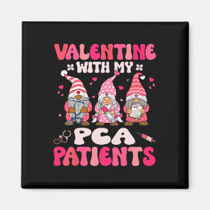 Valentine With My Pca Valentines Day Gnome Magnet