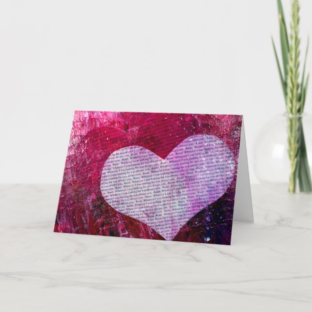 Valentine with Rumi Holiday Card (Front)