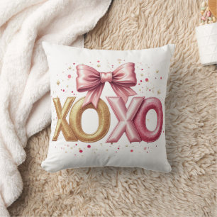Valentine XOXO Pink Valentine's Day Cushion