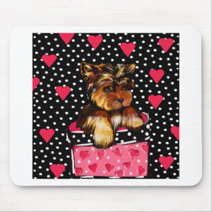 VALENTINE YORKIE MOUSE PAD