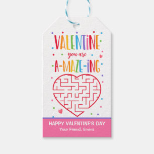 Valentine You Are A-MAZE-ING Maze School Classroom Gift Tags