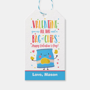 Valentine You Are All That And A Bag Of Chips Gift Tags