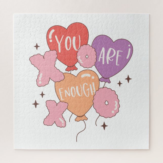 Valentine You Are Enough Jigsaw Puzzle (Vertical)